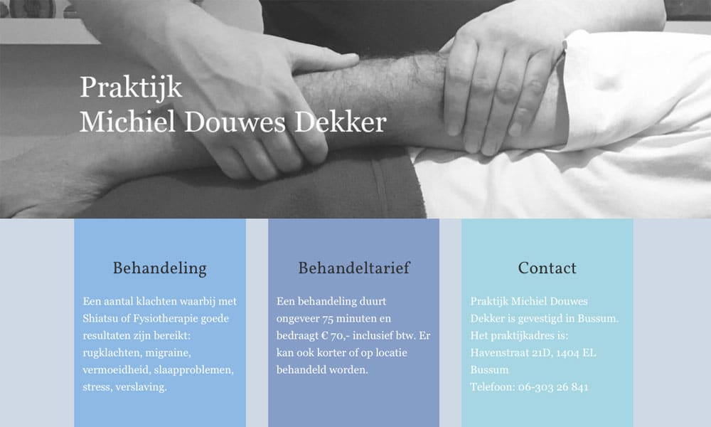 Website Michiel Douwes Dekker